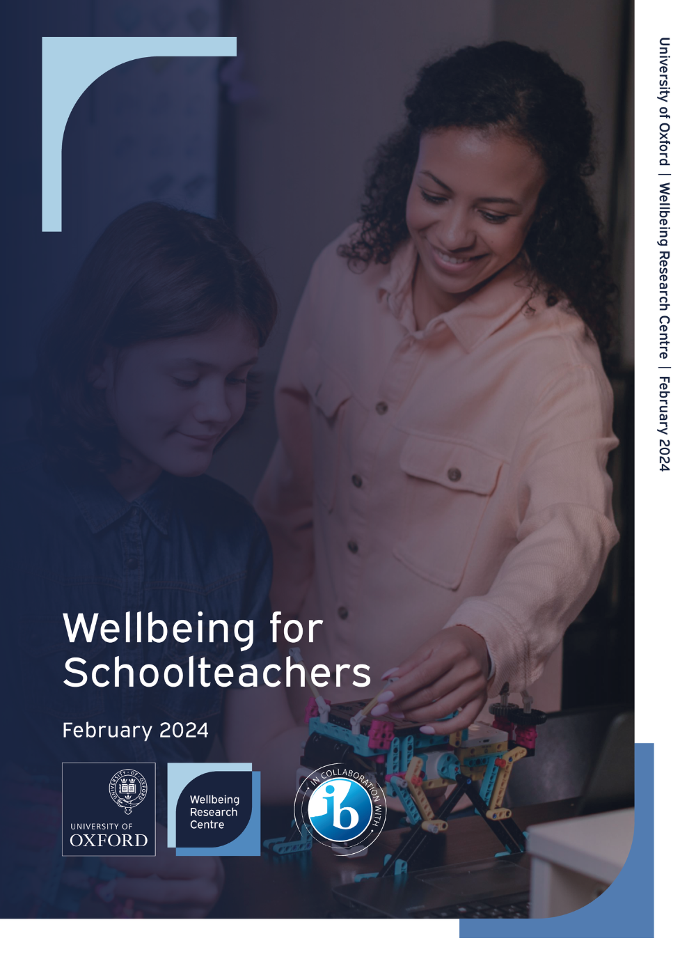 Cover of the report 'Wellbeing for Schoolteachers'