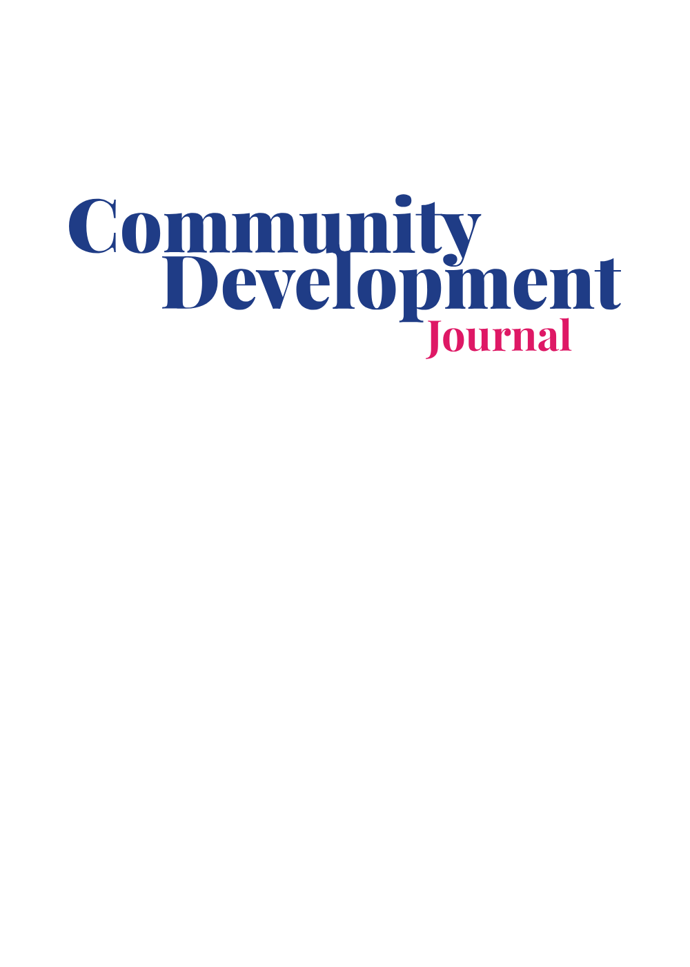 Community Development Journal