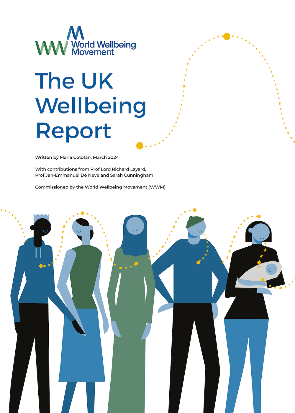 Cover of the 2024 UK Wellbeing Report
